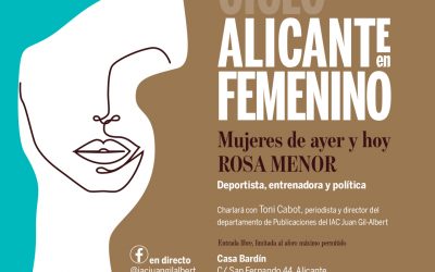 El Instituto Gil-Albert organiza una charla con Rosa Menor para conocer su trayectoria como deportista y diputada autonómica