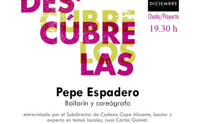 L’Institut de Cultura Juan Gil-Albert ofereix una xarrada amb el ballarí i coreògraf alacantí Pepe Espadero
