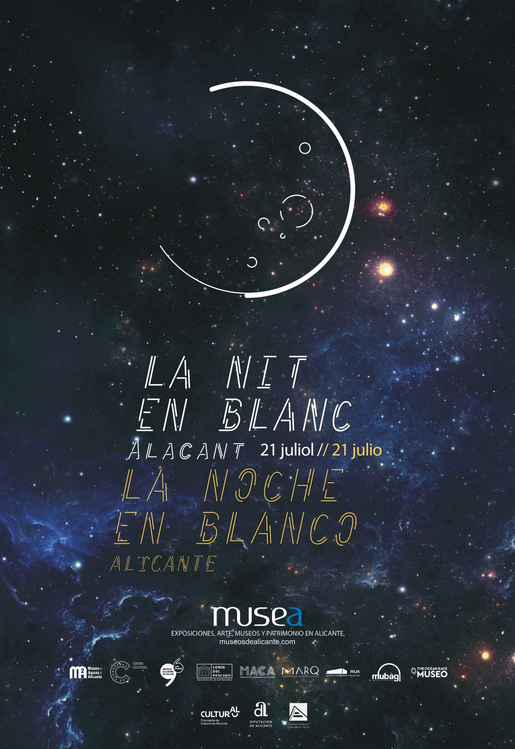 Els museus i centres culturals d'Alacant s'uneixen de nou per a celebrar la Nit en Blanc el divendres 21