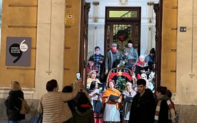 Recital de villancicos en el hall de la Casa Bardin