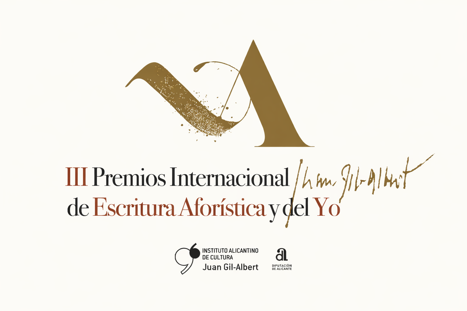 Convocatoria tercera edición del Premio Internacional Juan Gil-Albert de Escritura Aforística y del Yo